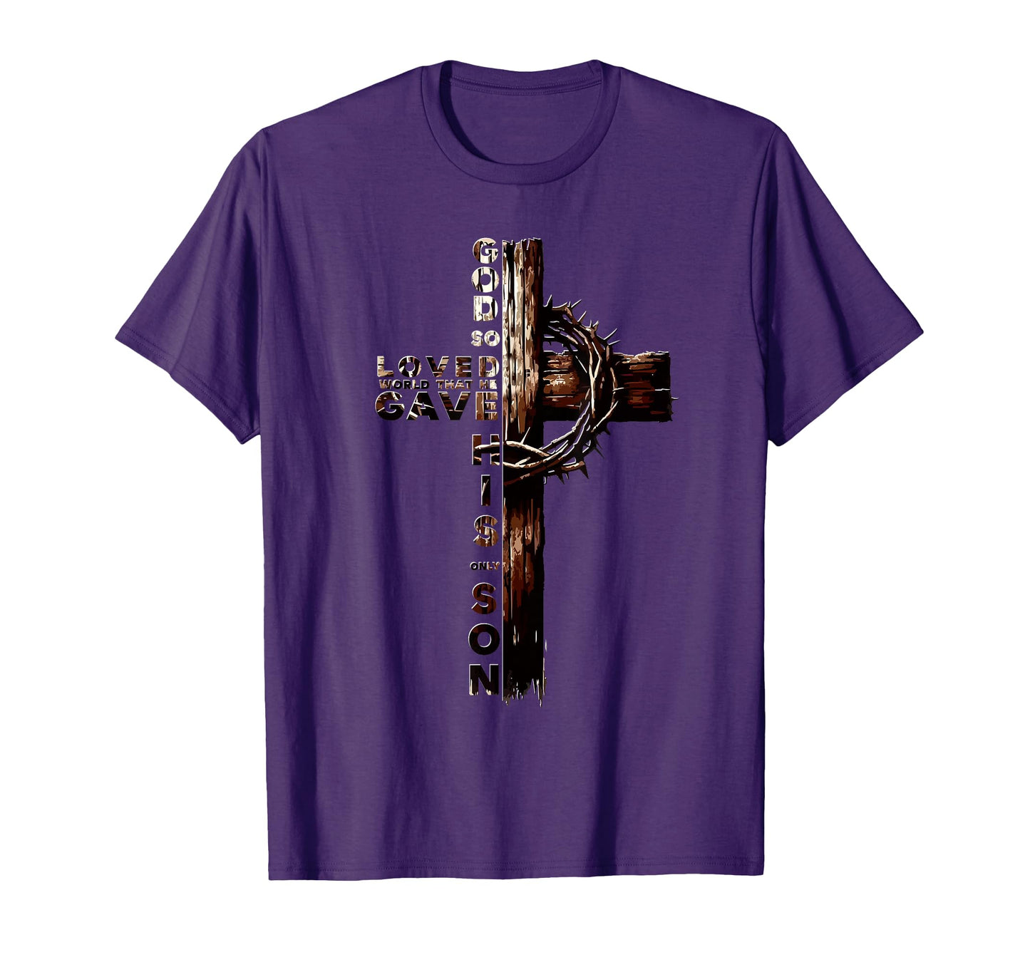 John 3:16 Christian Faith Tee Jesus Christ Bible Study Lover T-Shirt