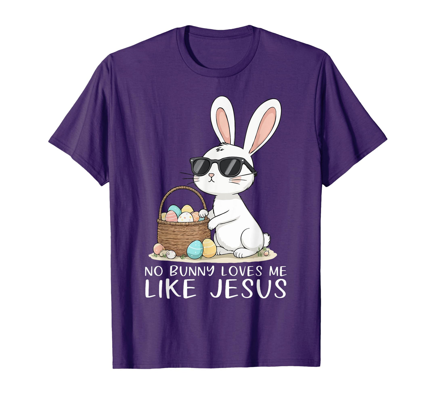Easter No Bunny Loves Me Like Jesus Christian Kids Women T-Shirt