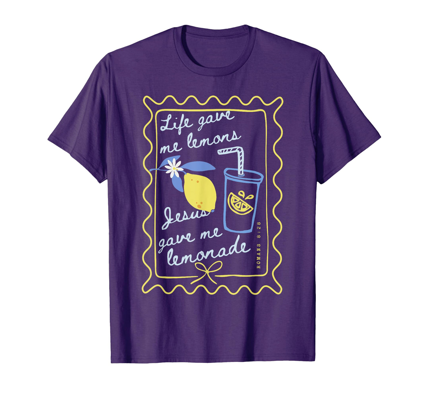 Life Gave Me Lemons Jesus Gave Me Lemonade Boho Floral Style T-Shirt