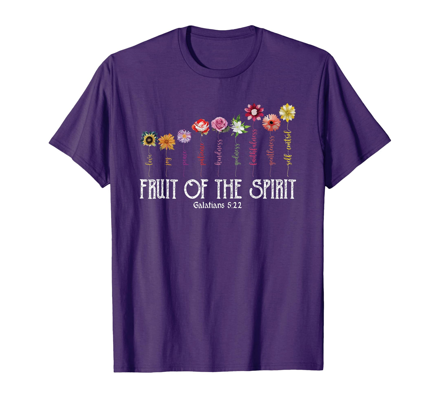 Fruit Of Spirit Floral Religious Christian T-Shirt