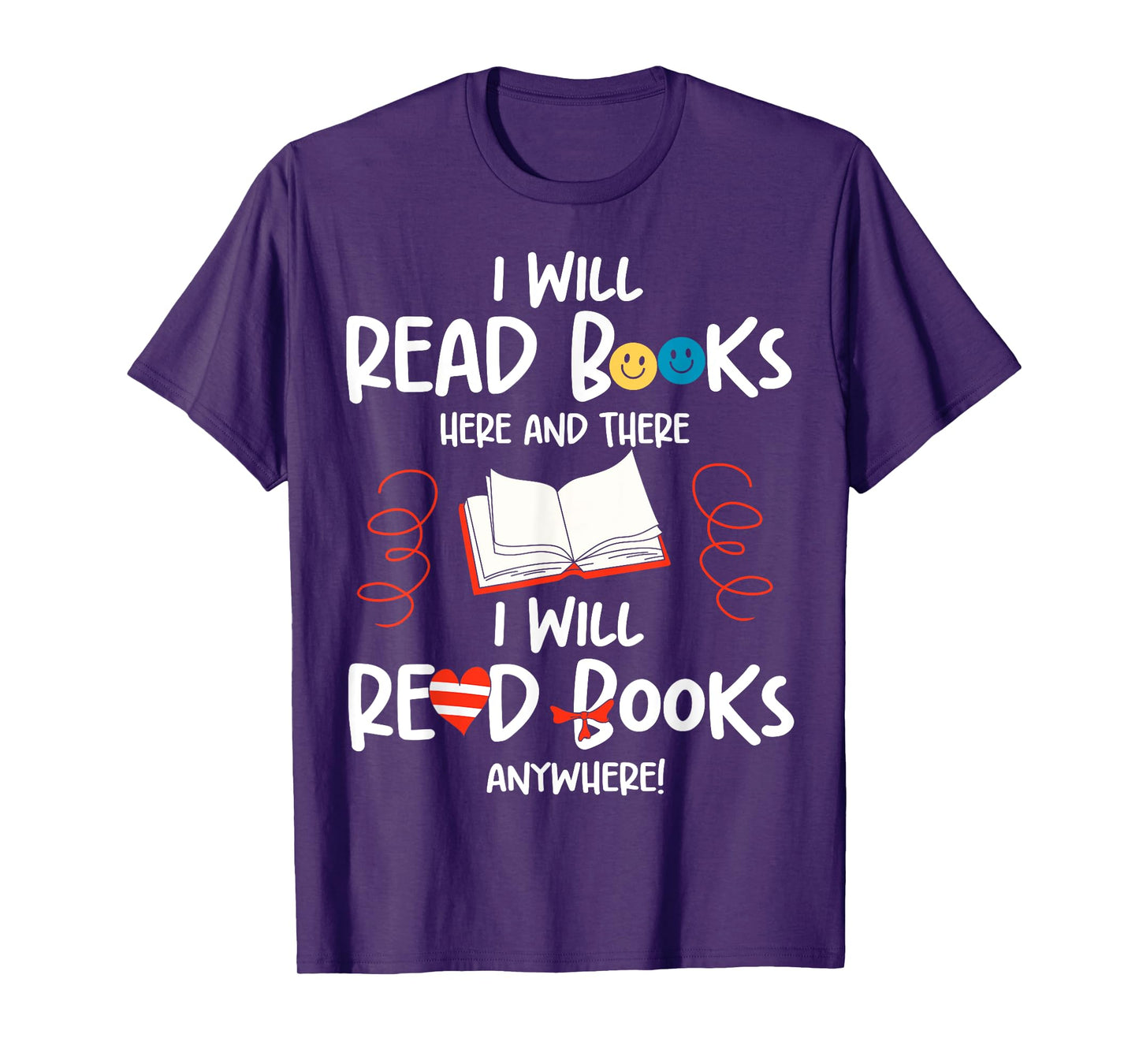I Will Read Books Bookworm Book Lover Teacher Book Readers T-Shirt