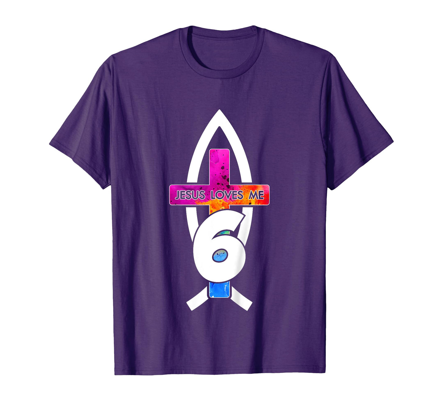Jesus Loves ME 6 Religious 6 Years Jesus 6TH Birthday T-Shirt