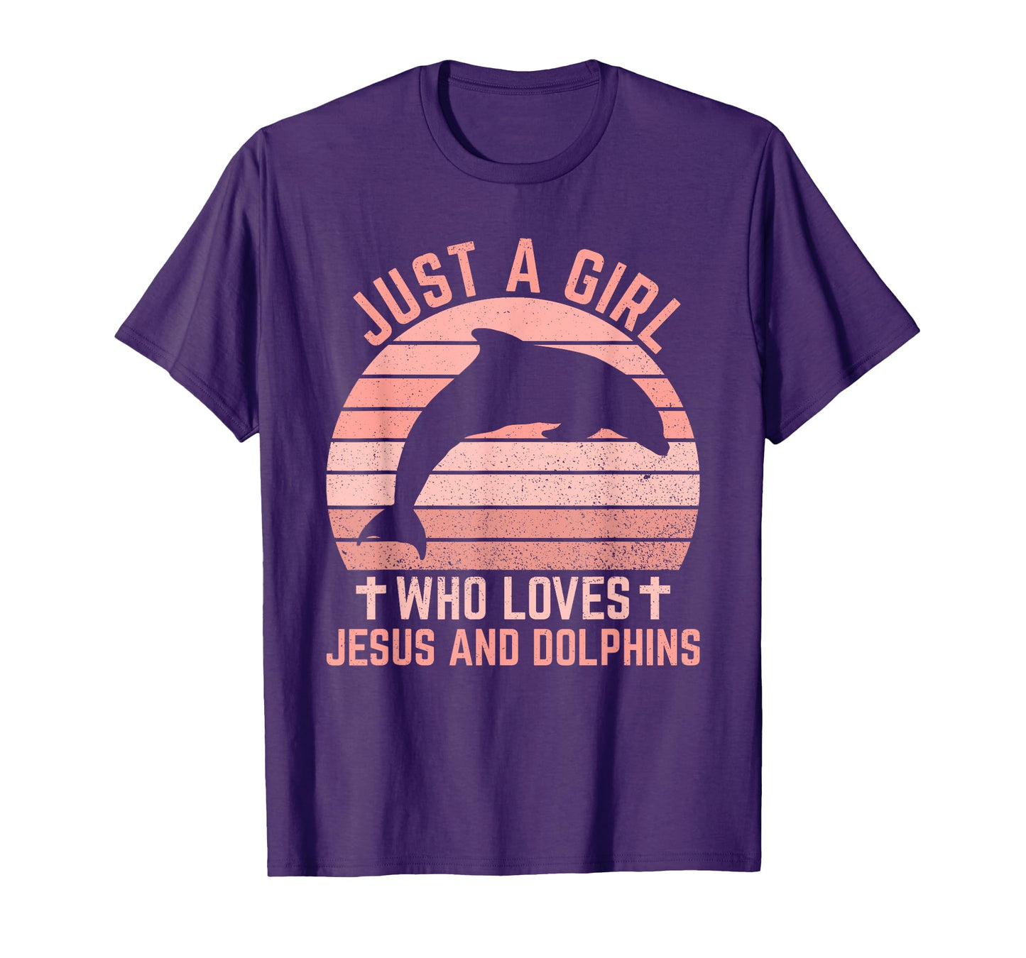 Jesus And Dolphins - Christian Girl And Women T-Shirt