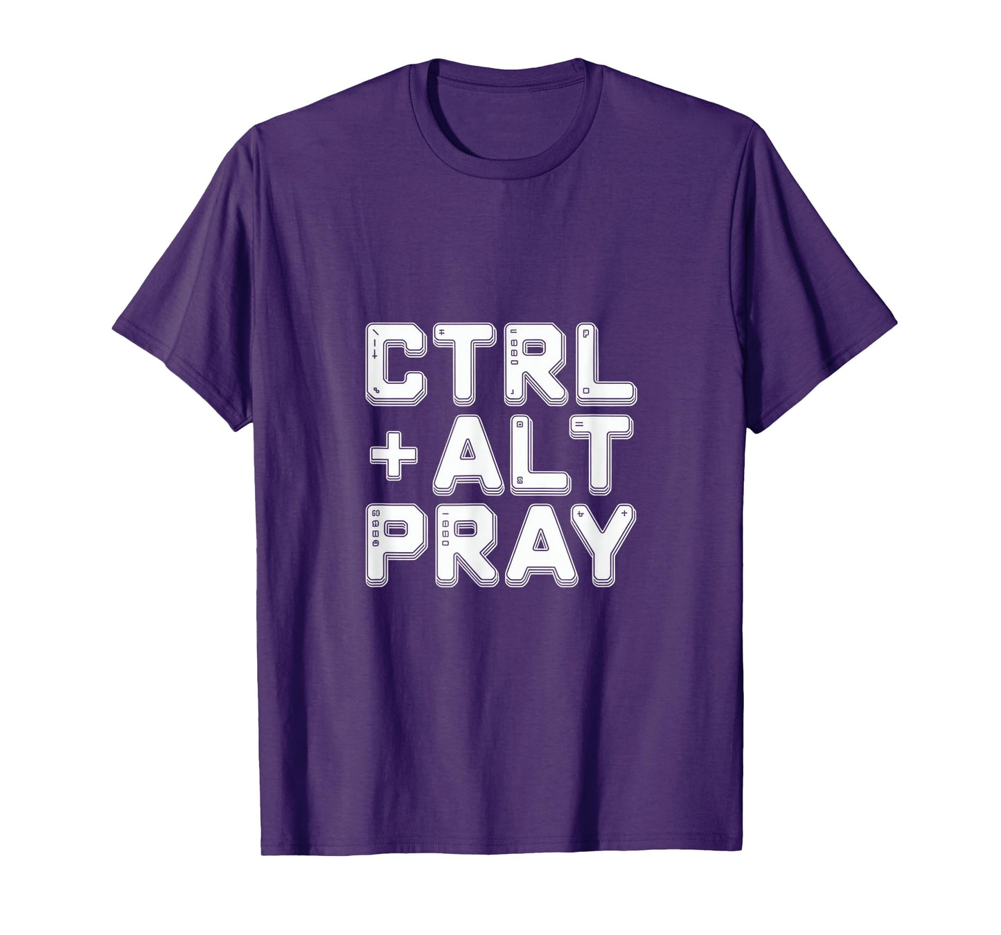 Christian Ctrl Alt Pray Faith Humor Design T-Shirt