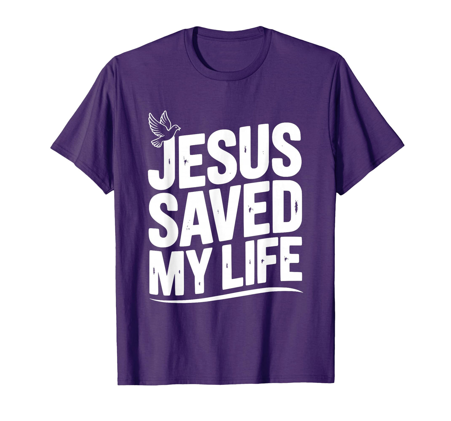 Jesus Saved My Life Inspirational Christian Faith T-Shirt