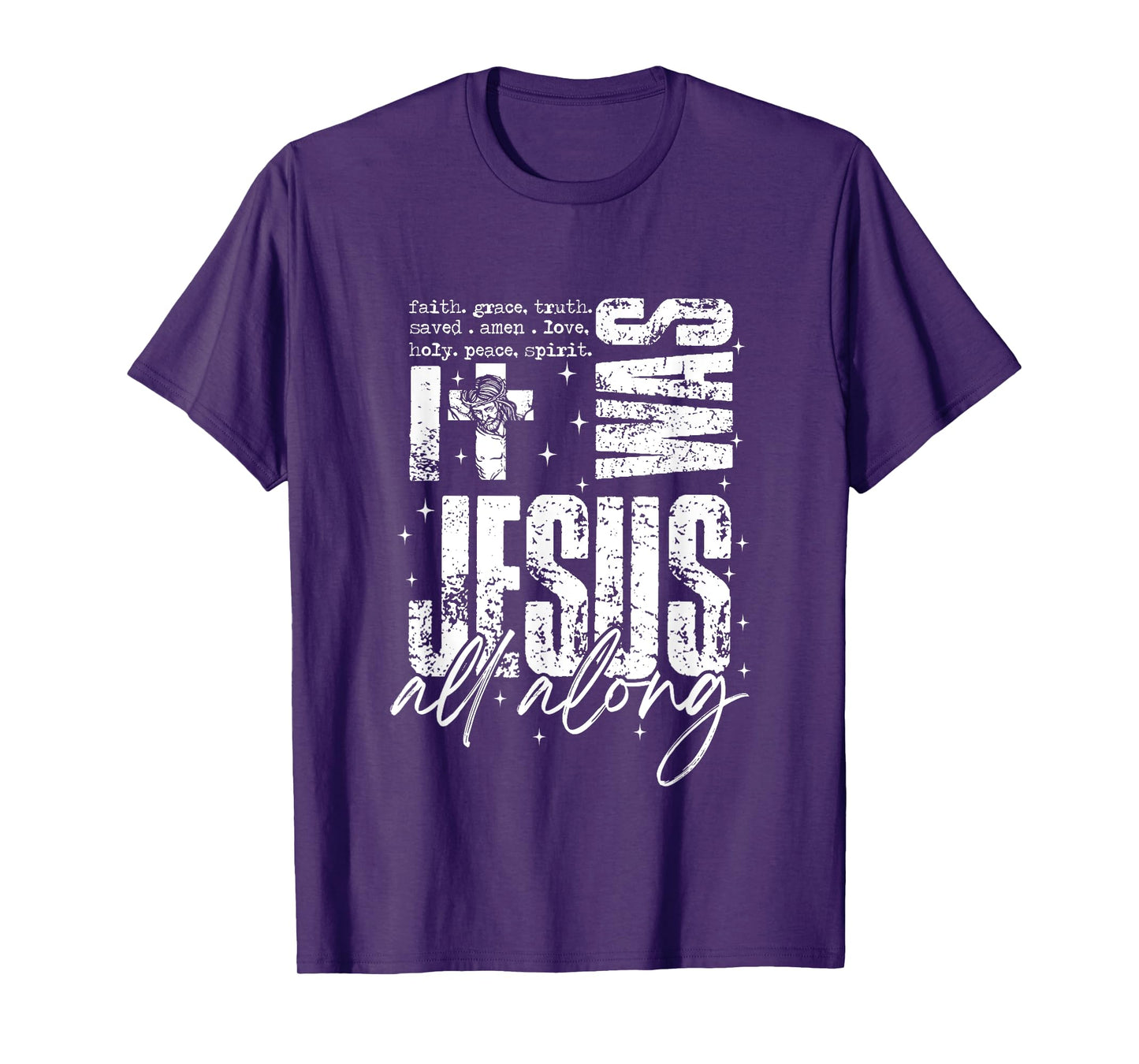 It was Jesus All Along, Christian Bible Faith Vintage Style T-Shirt