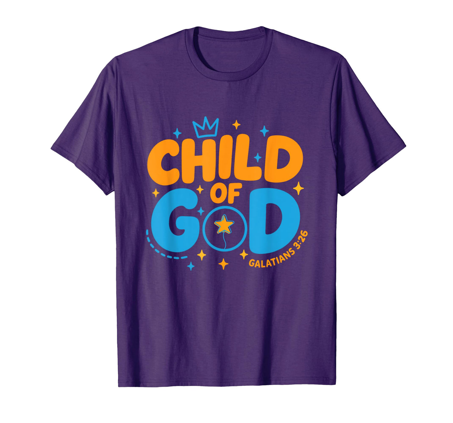 God's Child Inspirational Faith Verse Galatians 3:26 Kid Tee T-Shirt