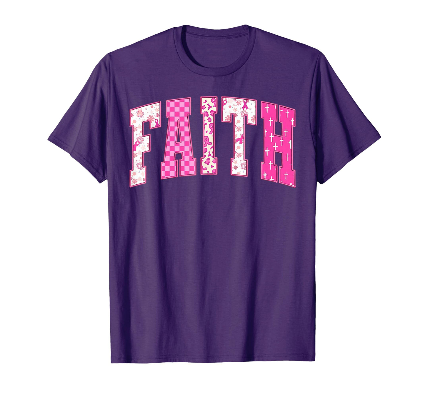 Breast Cancer Christian Fight Hope Faith Love Matching Group T-Shirt