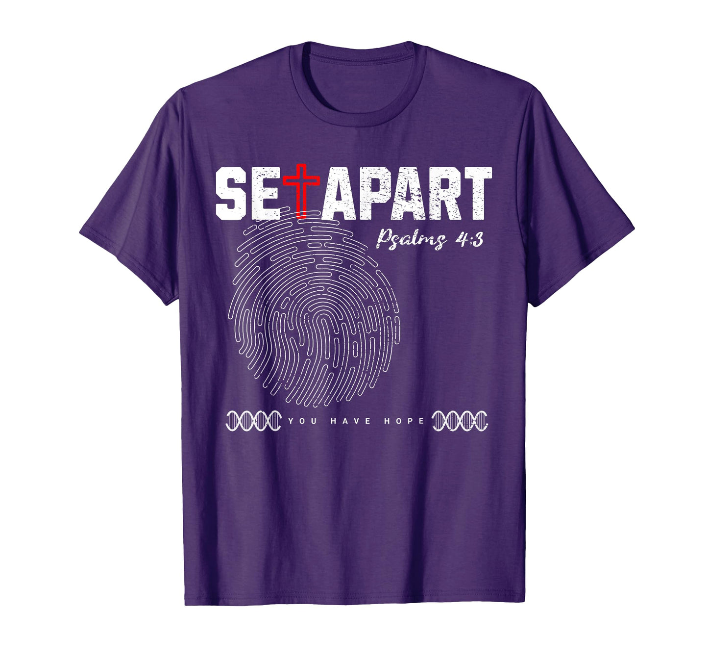 Set Apart Christian Identity Tee For Men Women Psalms Verse T-Shirt