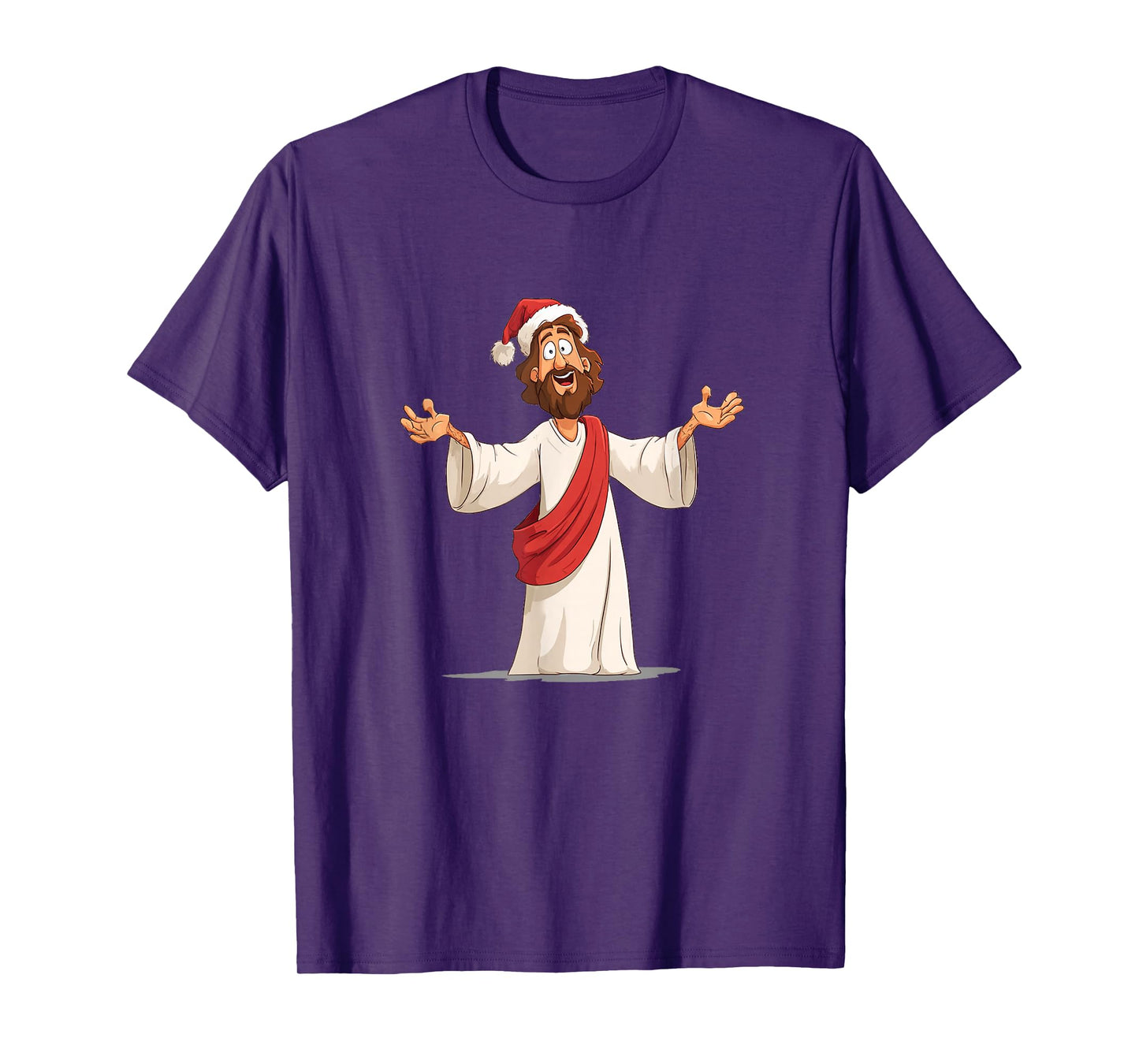Awesome Jesus Christ with Xmas Hat for Believer T-Shirt