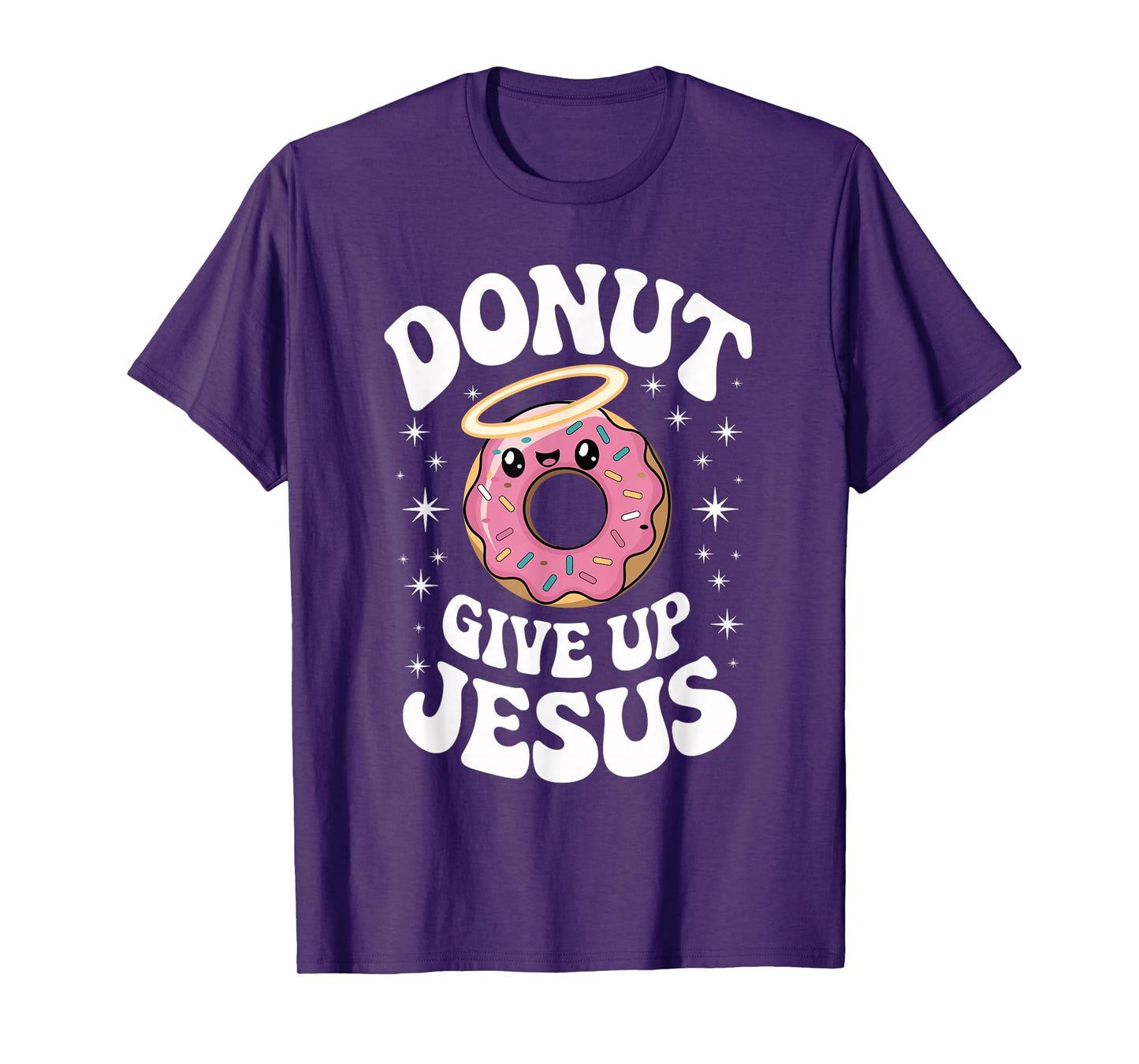 Funny Christian Donut Cute Faith Humor Retro Jesus Art T-Shirt