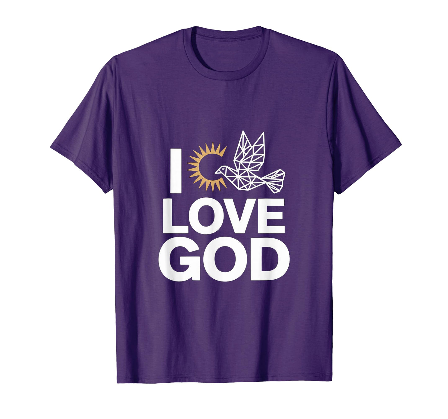 I Love God Dove Sun Spiritual Expression T-Shirt