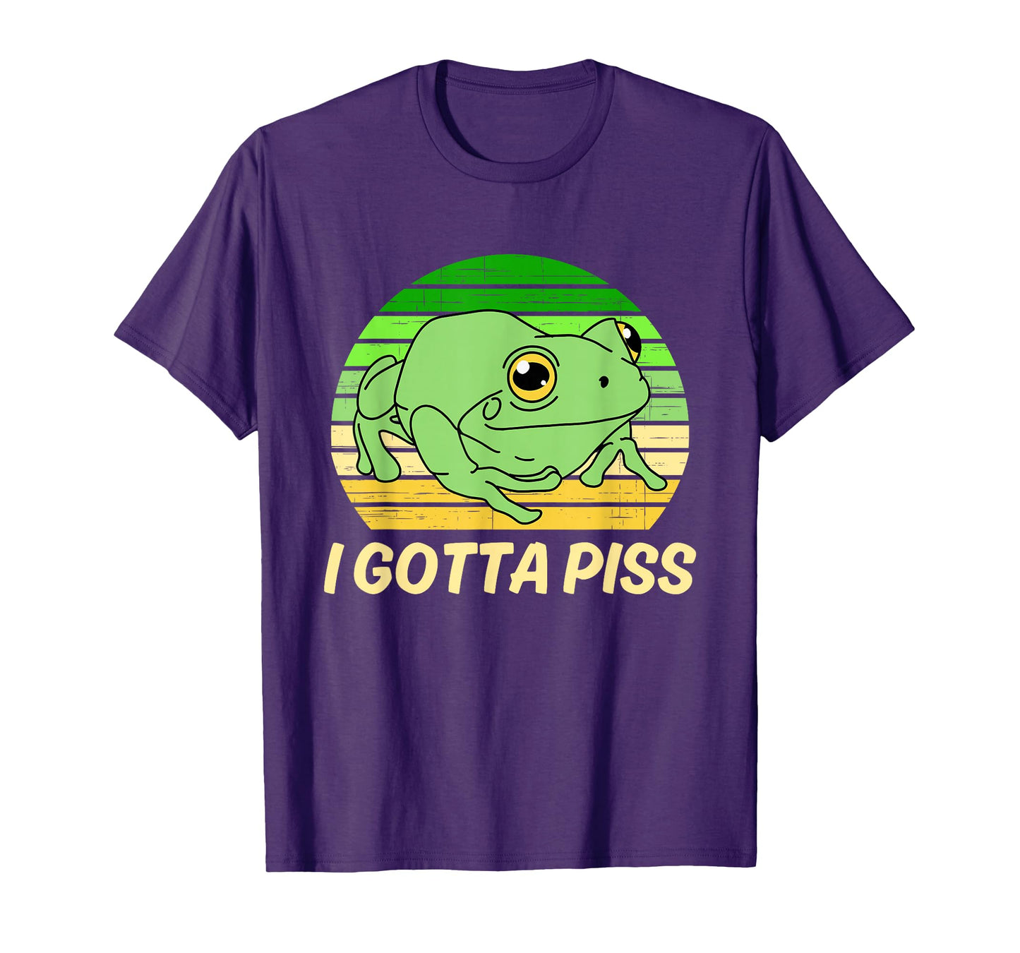 I Gotta Piss Funny Cute Frog Vintage Design T-Shirt
