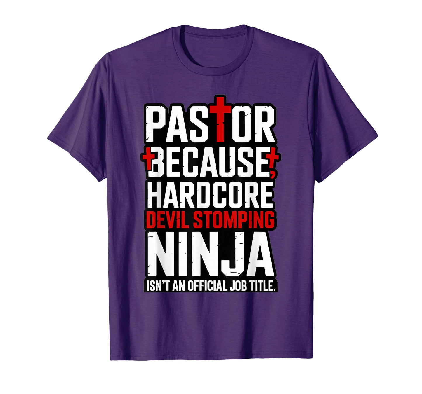 Pastor Hardcore Devil-Stomping Ninja Funny T-Shirt