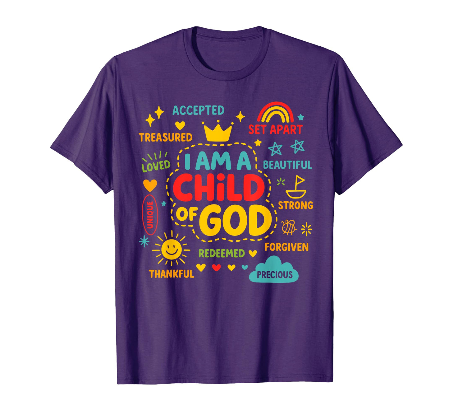 I Am A Child of God Christian Bible Verse Faith Gifts T-Shirt