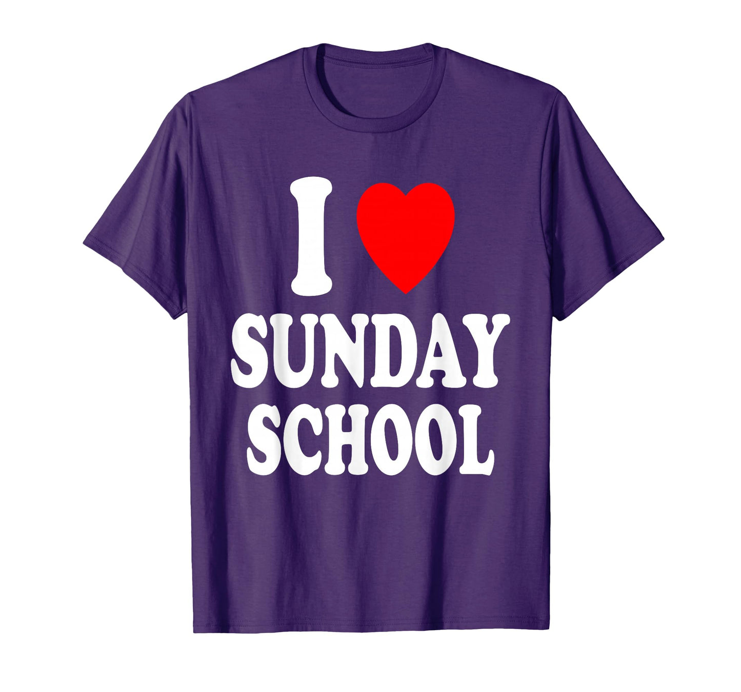 I Heart (Love) Sunday School Church Teacher Christian T-Shirt