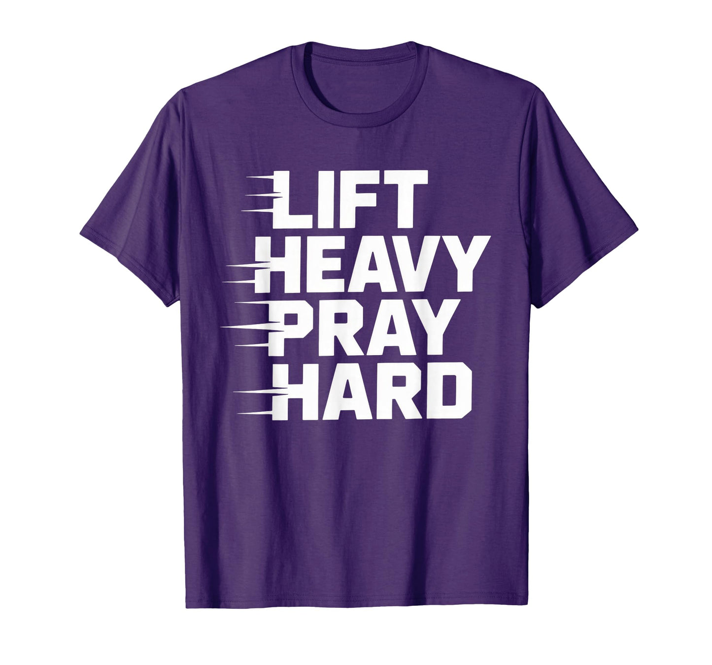 Lift Heavy Pray Hard Tshirt Gym Christian Gift Jesus Faith T-Shirt