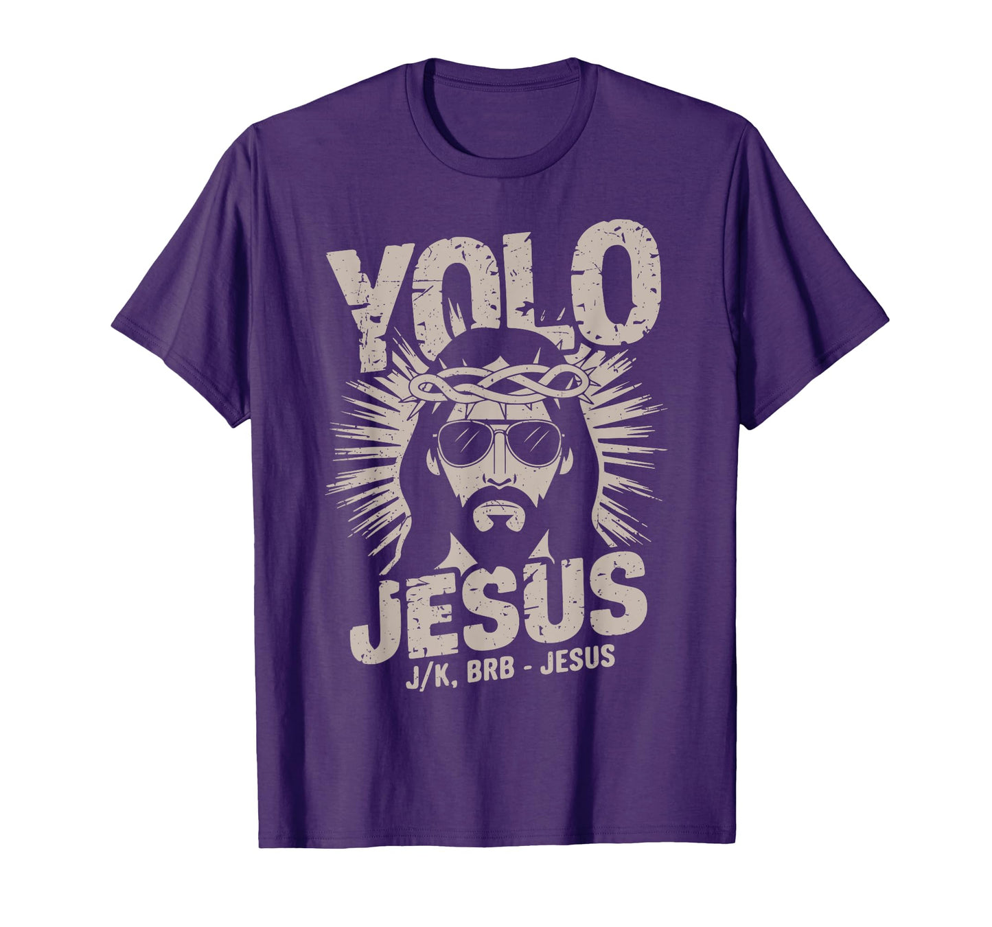 Funny Yolo JK BRB Jesus Christian Easter Teen Boy Toddler T-Shirt