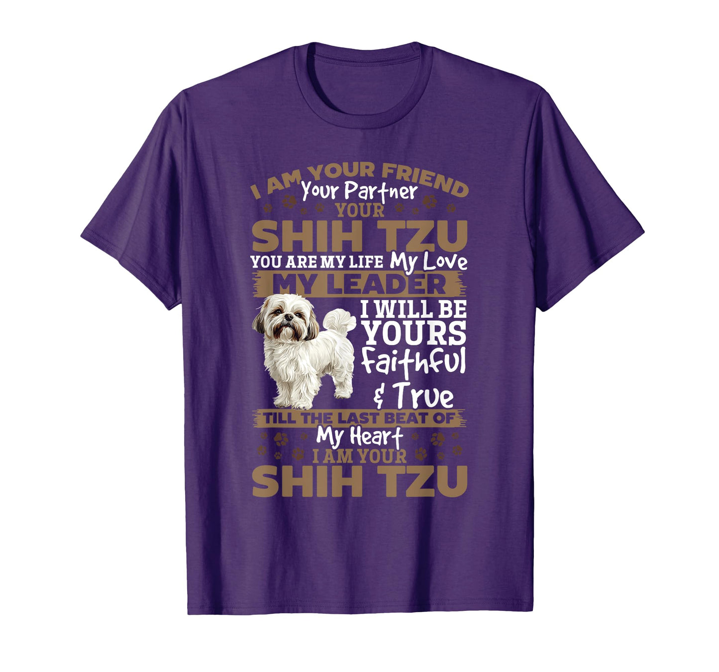 Shih Tzu Dog Owner Men Women Kids T-Shirt