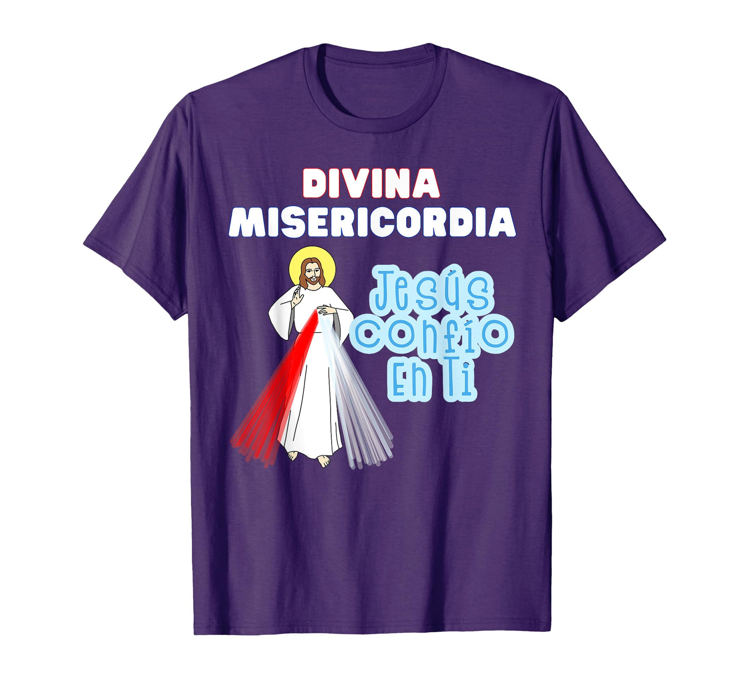 Jesús Confío En Ti Divine Mercy Spanish Catholic Kids T-Shirt