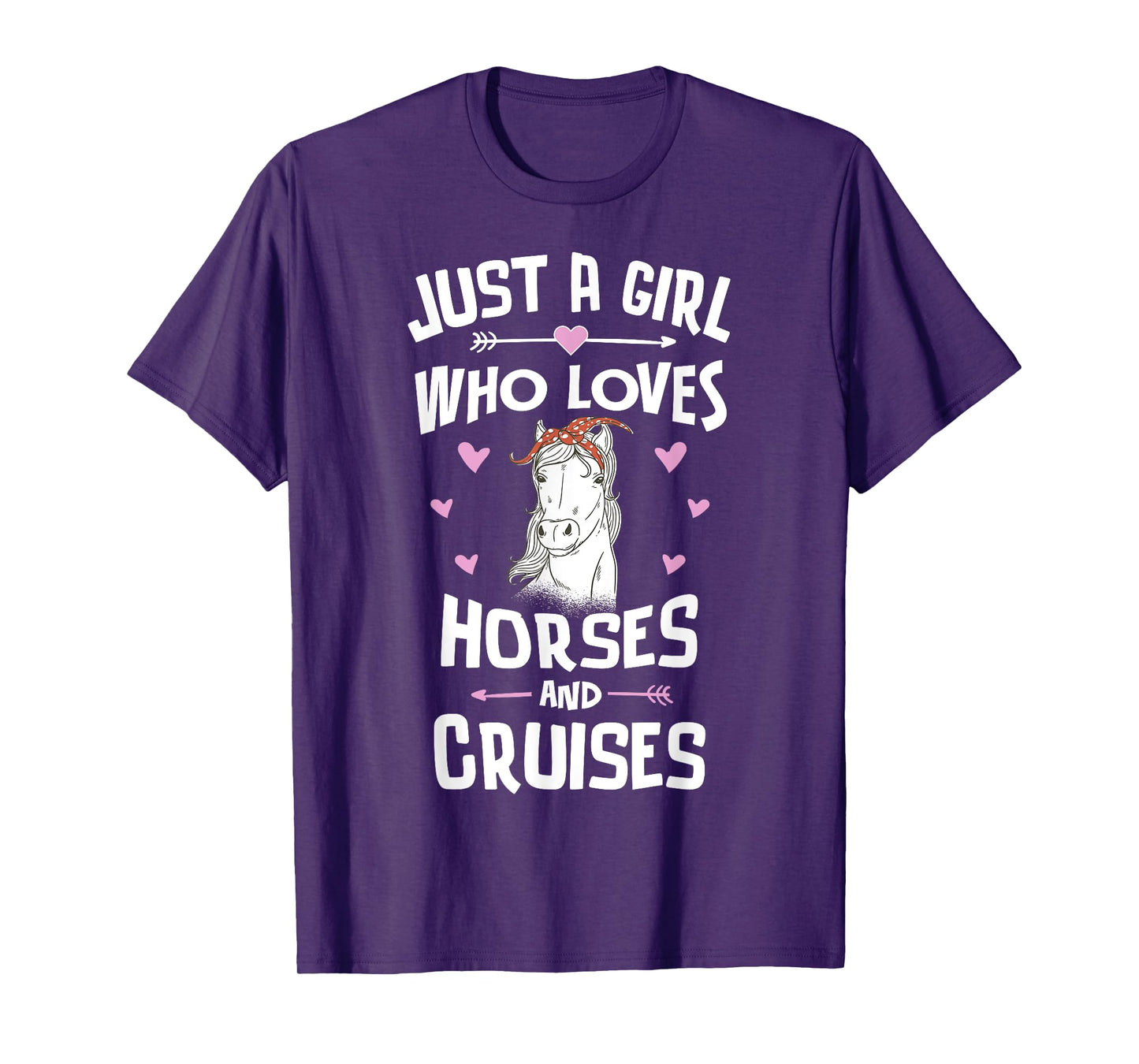 Horses And Cruises Gifts for Girls Women T-Shirt