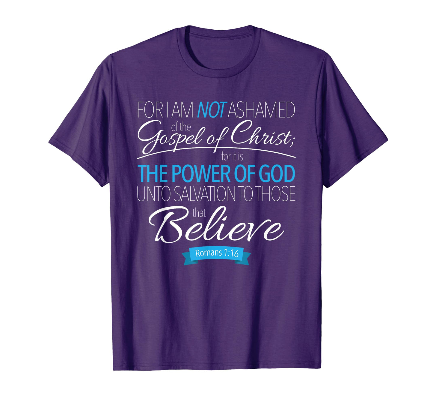 I Am Not Ashamed of the Gospel Christian Apparel T-Shirt