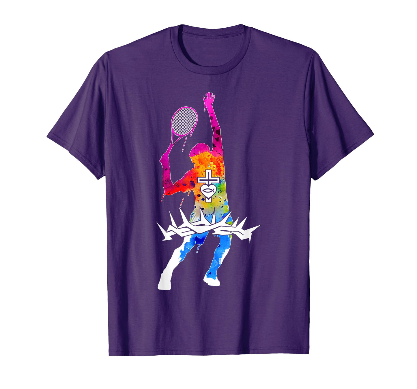 Religious Jesus Tennis Christian GOD Tennis T-Shirt