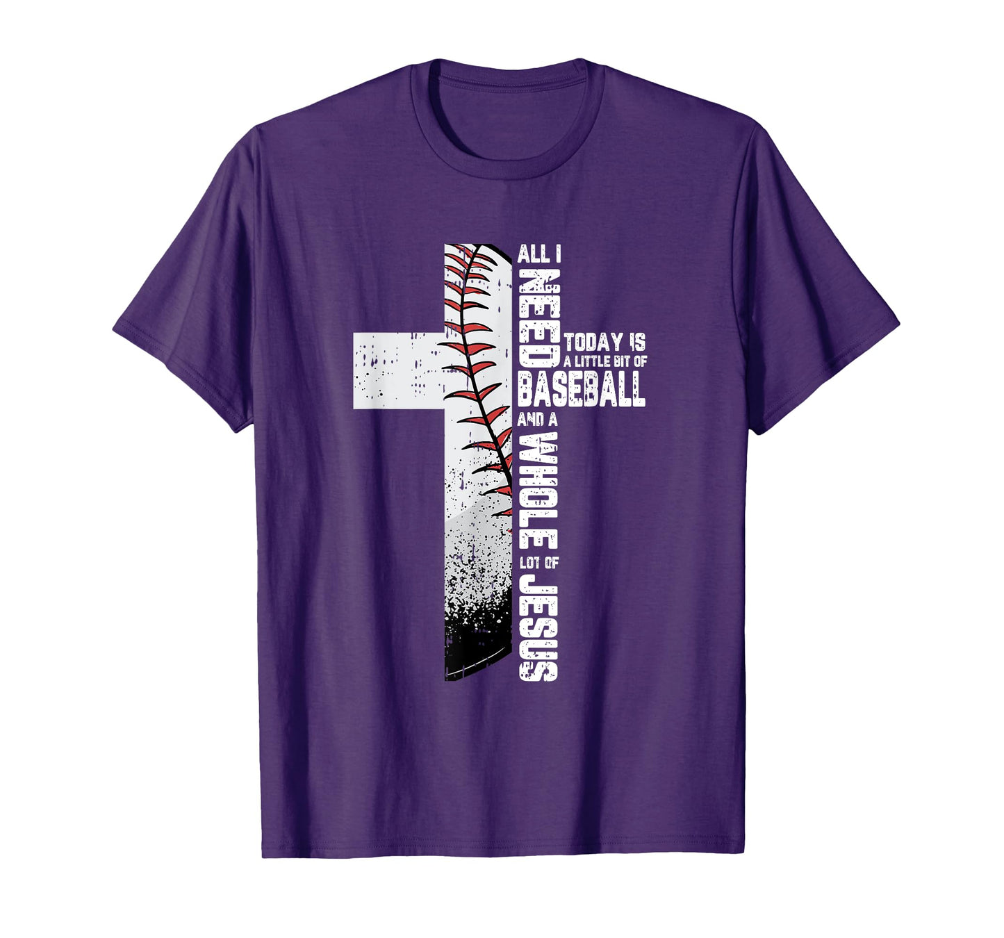 Baseball Cross Jesus Christian Quote Cool Sports Lover Gifts T-Shirt