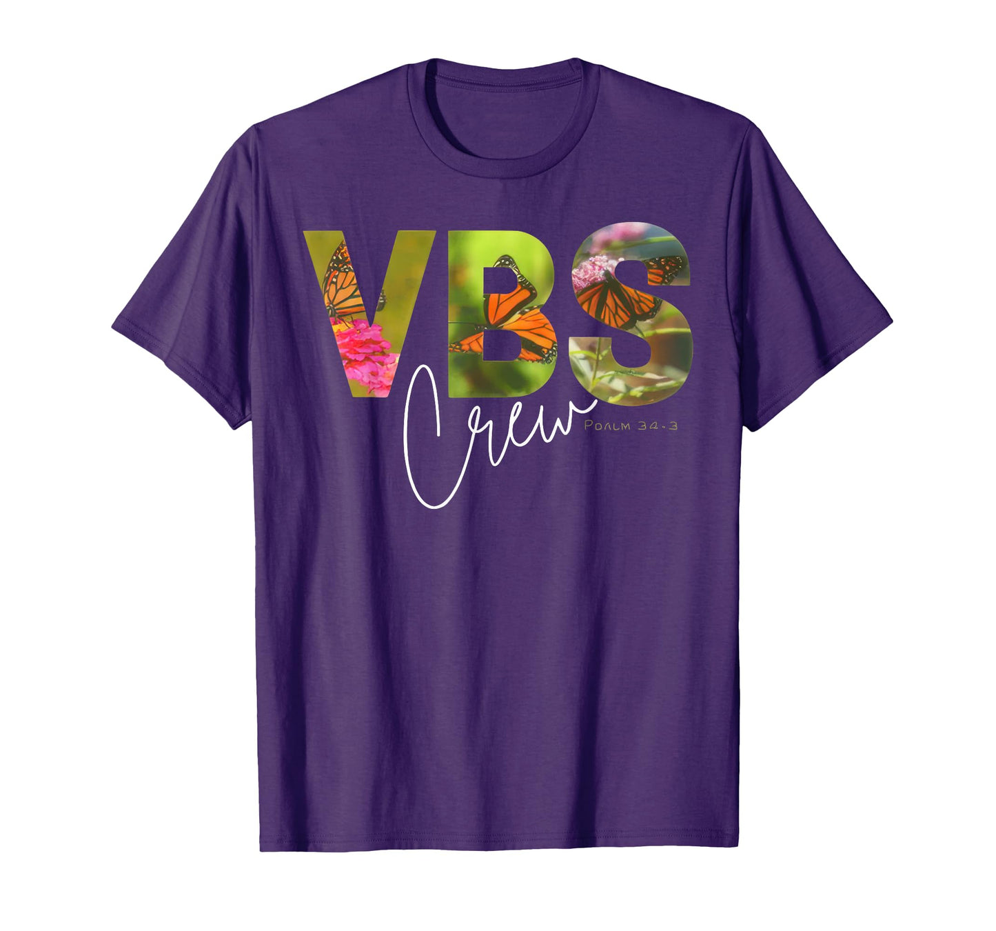 VBS Crew VBS 2025 Psalm 34:3 Vacation Bible School Magnified T-Shirt