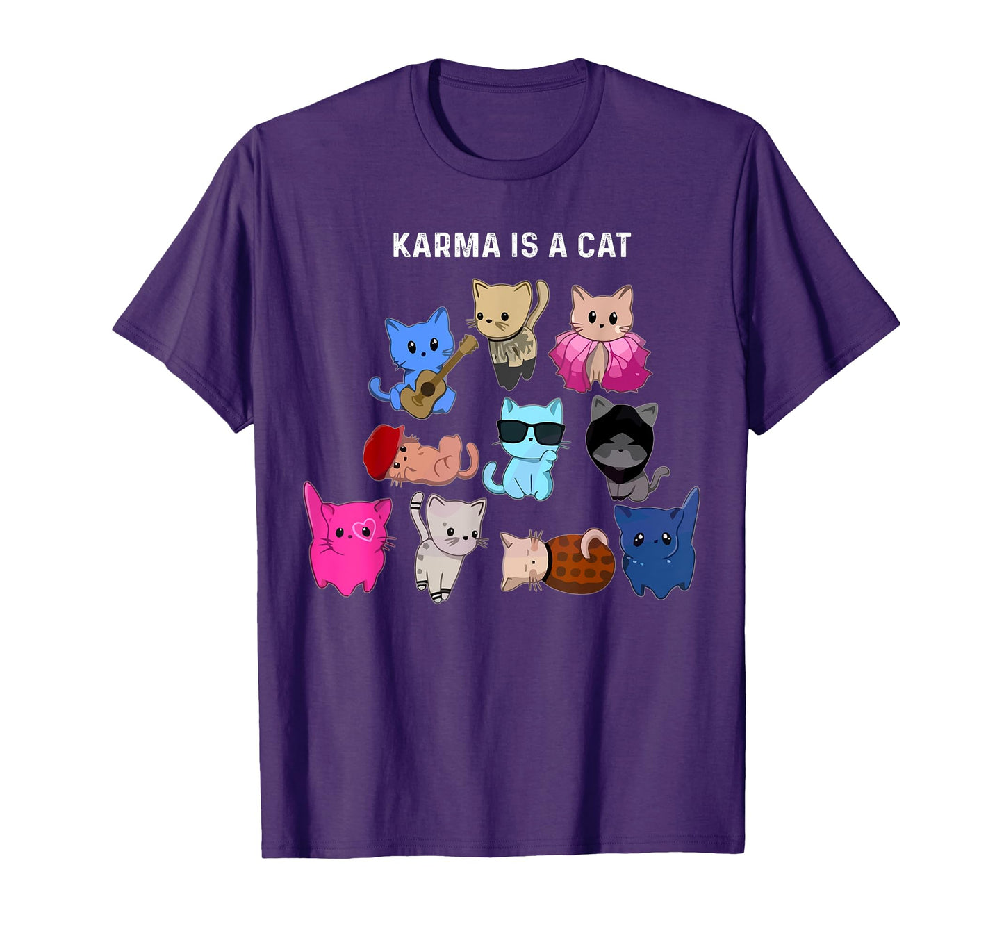 Karma Is A Cat Cat Funny Cat Lovers T-Shirt