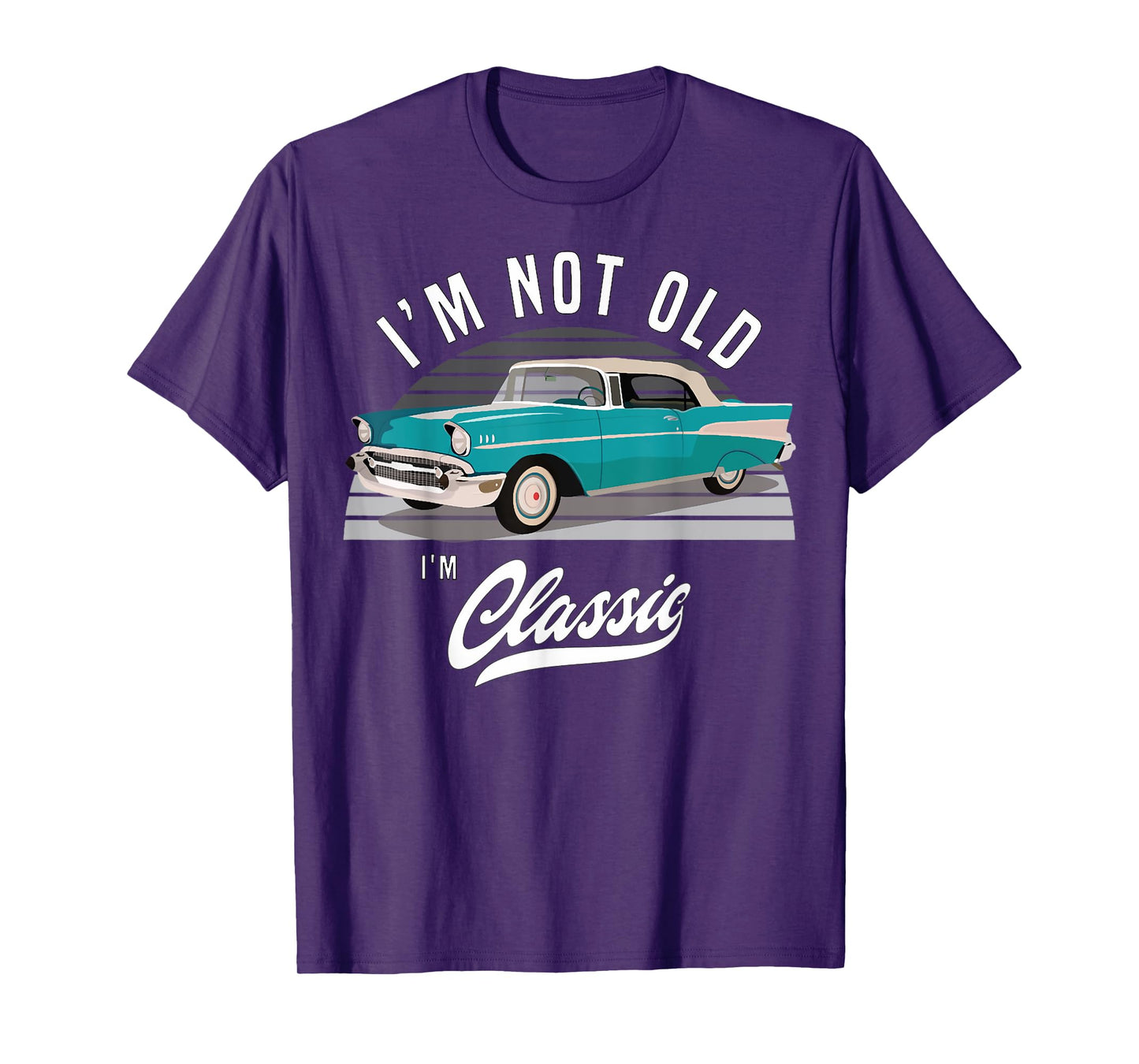 1957 57 chevys truck vintage bel air cars blue T-Shirt