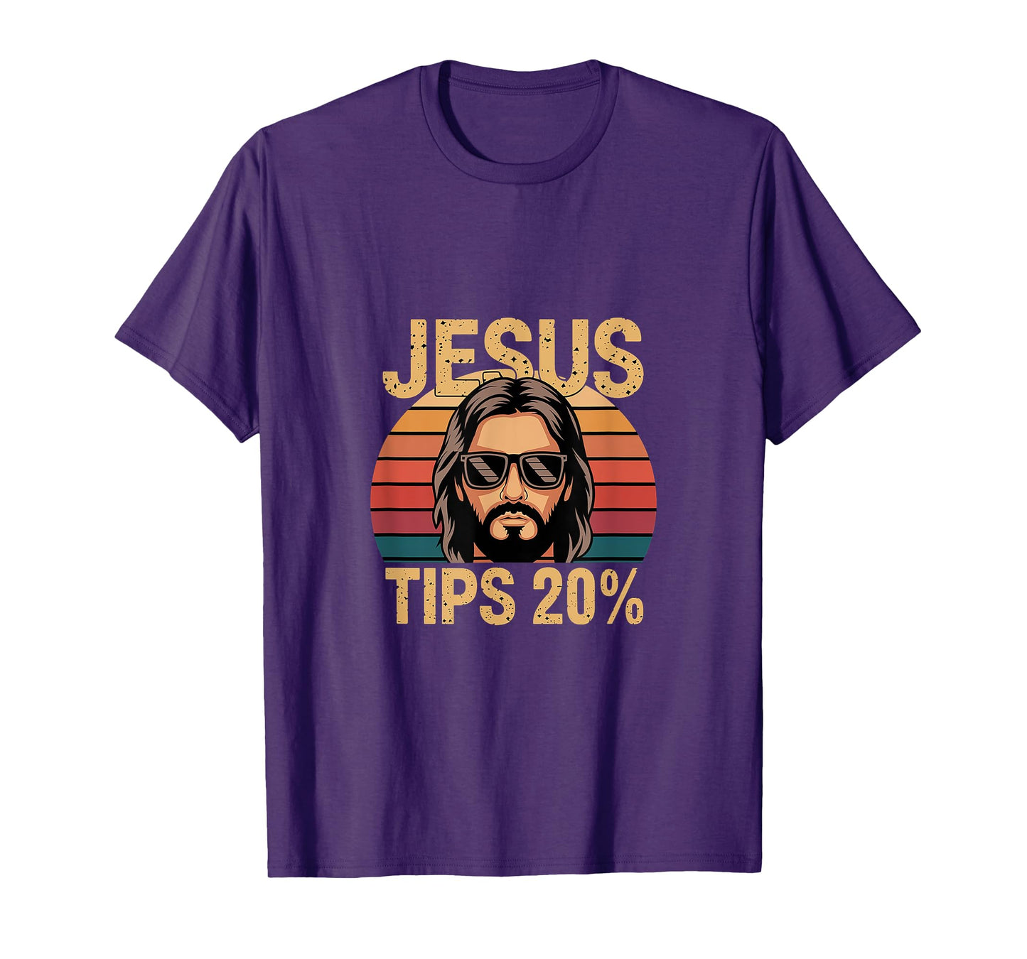 Jesus Tips 20% Bartender Waiter Jokes ------- T-Shirt