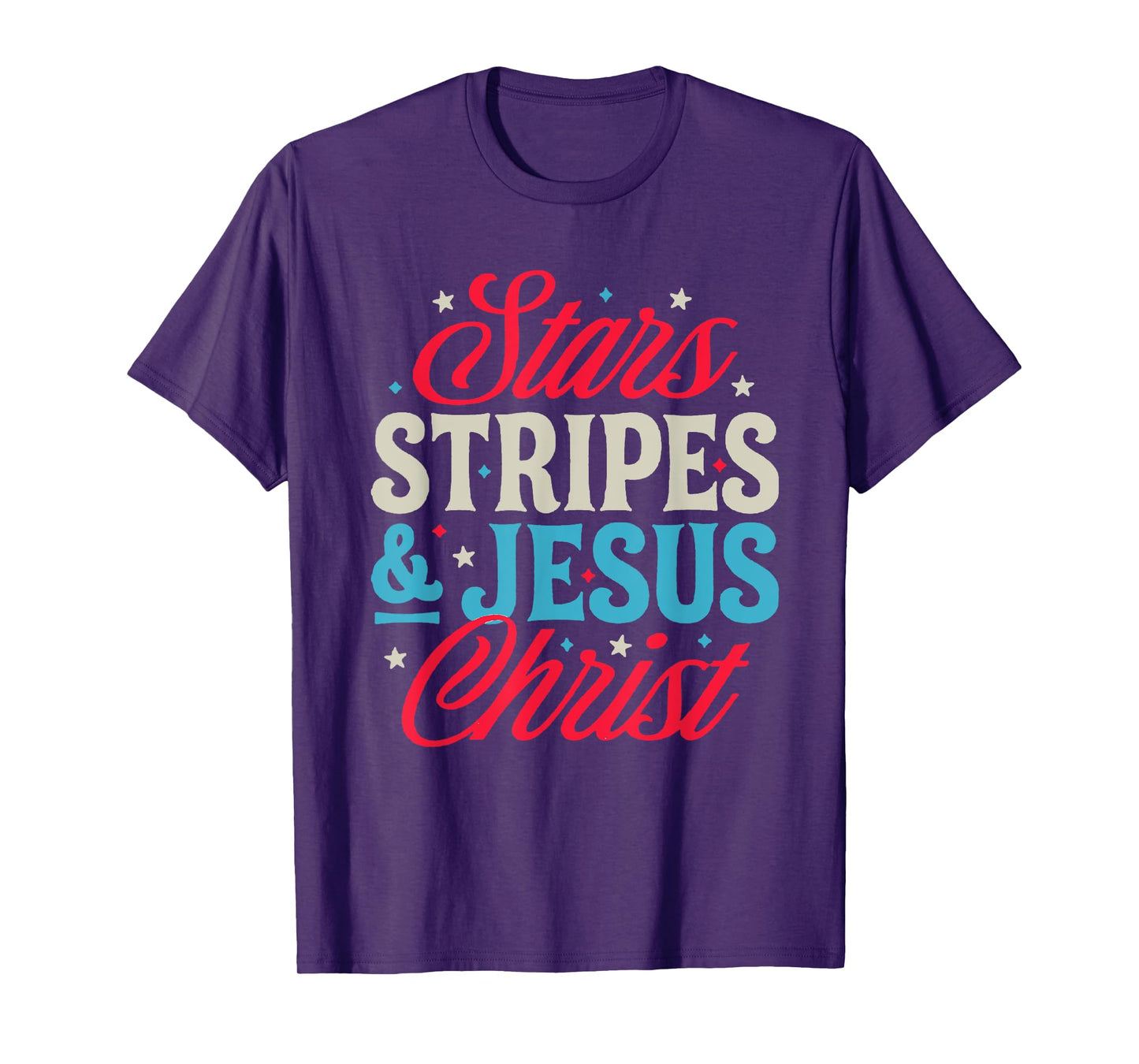 Stars Stripes & Jesus Christ T-Shirt