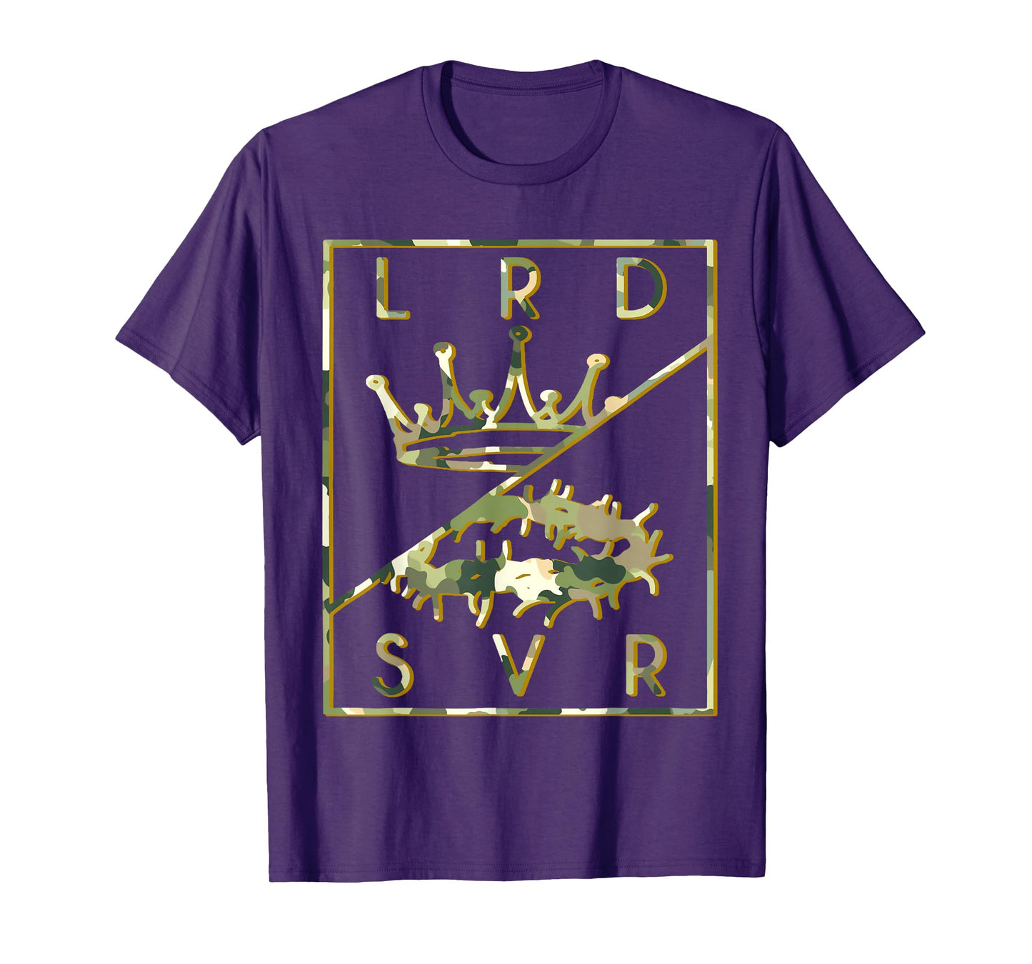 Camo Jesus Christian King Crown Lord & Savior 2 T-Shirt