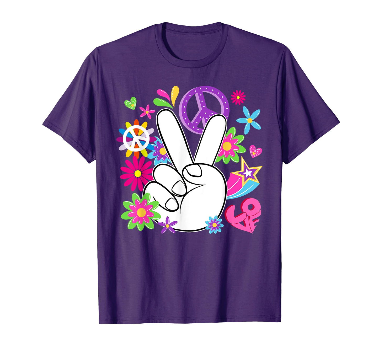 Groovy World Peace Day Peace Love International Day of Peace T-Shirt
