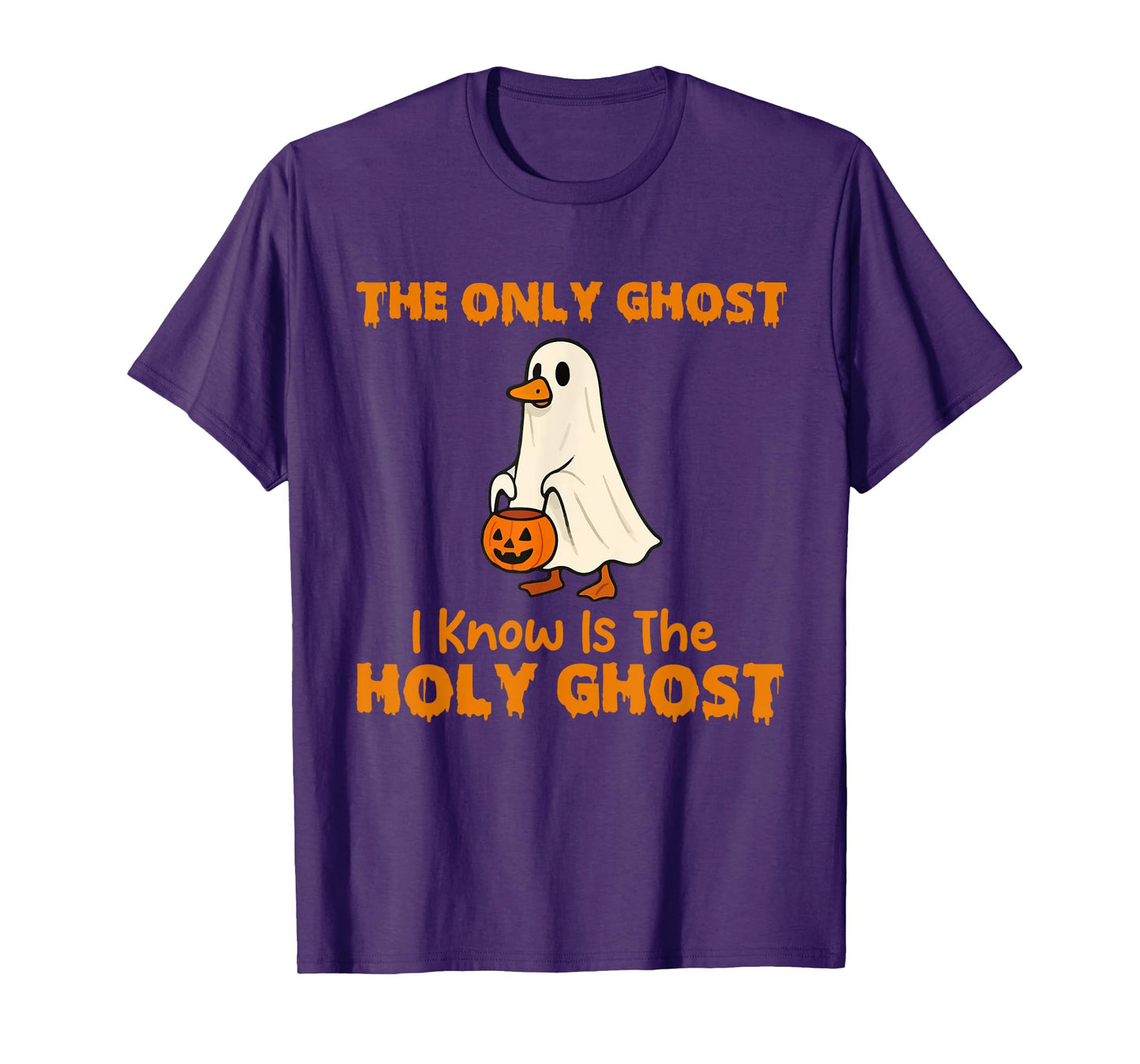 The Only Ghost I Know is The Holy Goose Christian Halloween T-Shirt