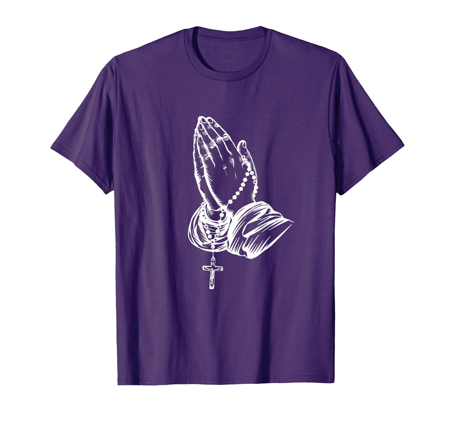 PRAYING HANDS | Rosary T-Shirt