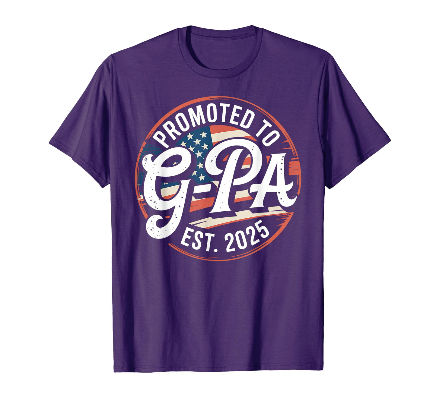 Promoted To G-Pa EST. 2025 USA Flag Funny Soon To Be G-Pa T-Shirt