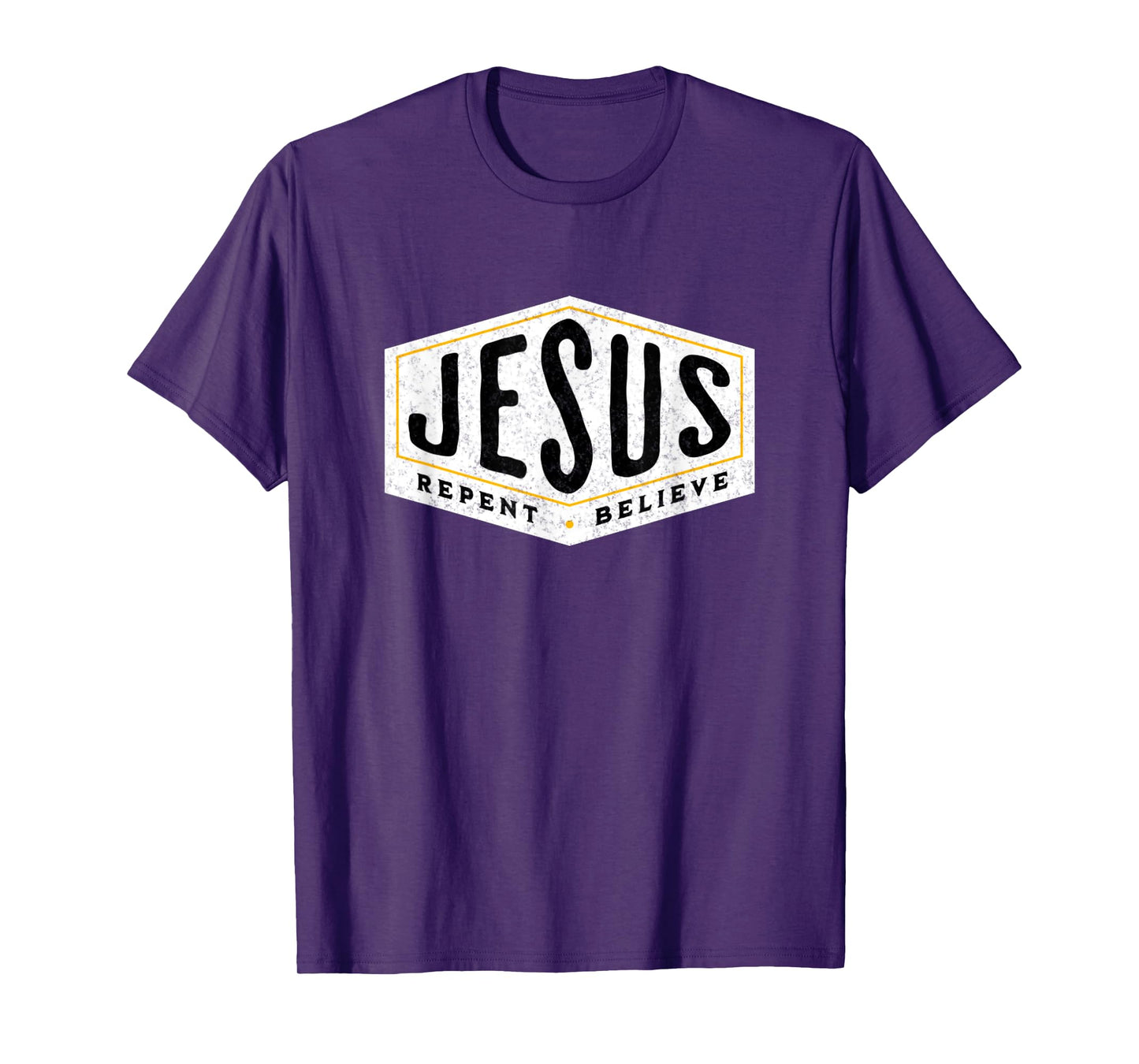 Jesus Christ Repent & Believe Jesus Quote Faith T-Shirt