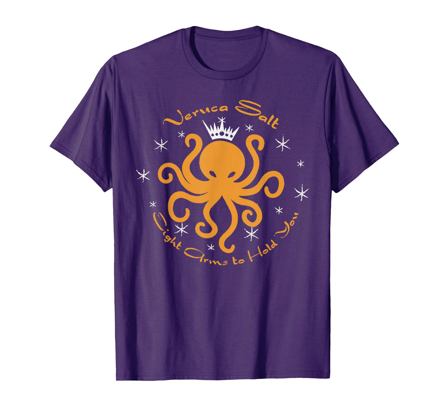 Funny Animal Meme Quote Veruca Salt Retro Octopus Cute Crown T-Shirt
