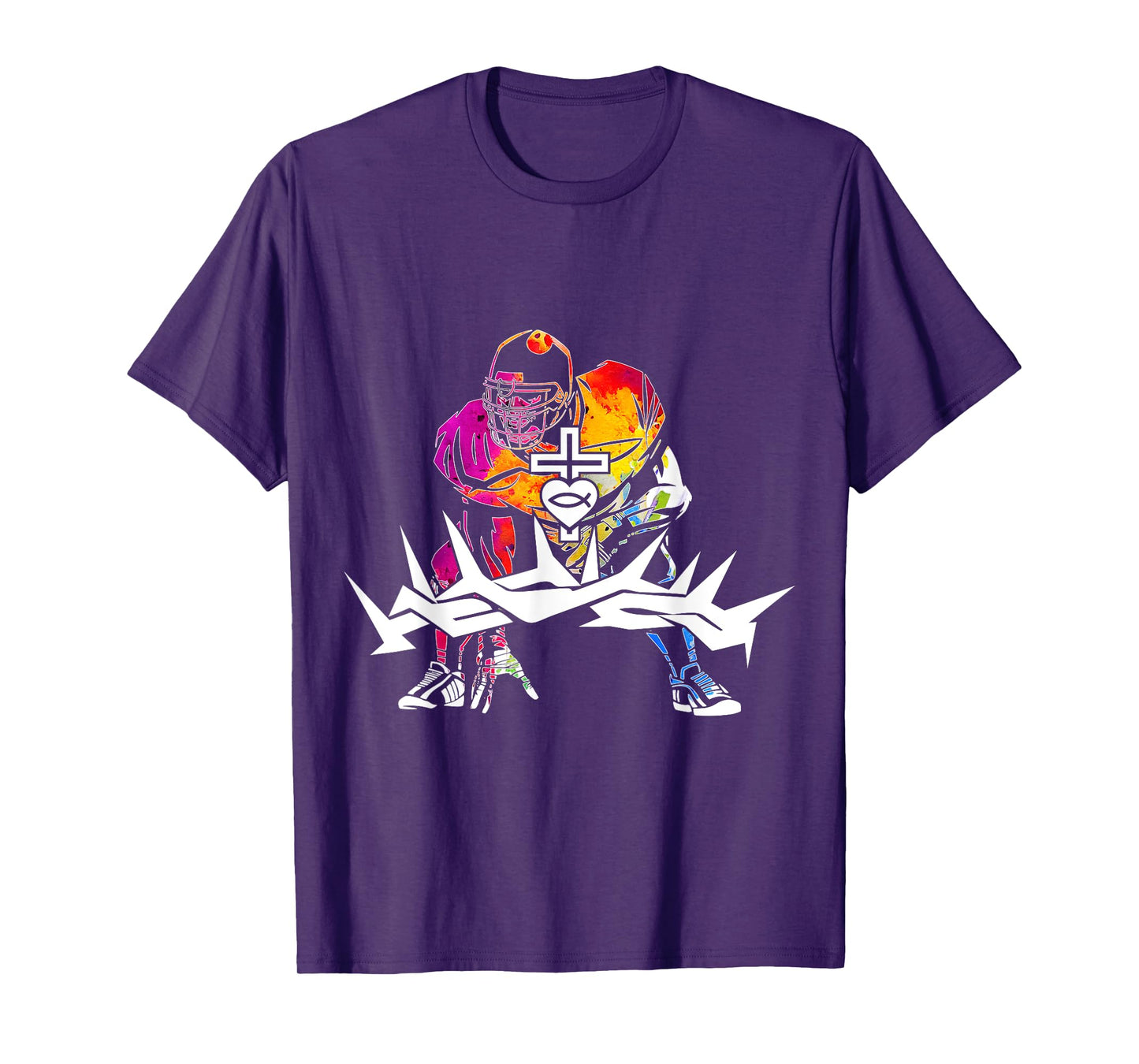 Religious Jesus Football Christian GOD Football T-Shirt