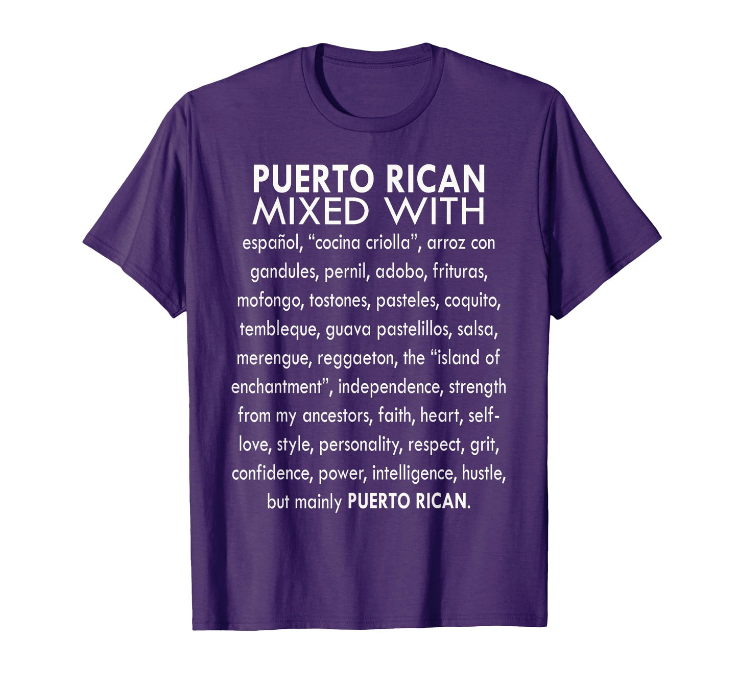 Funny Puerto Rican Mixed With Sarcasm Humor Saying Quote T-Shirt