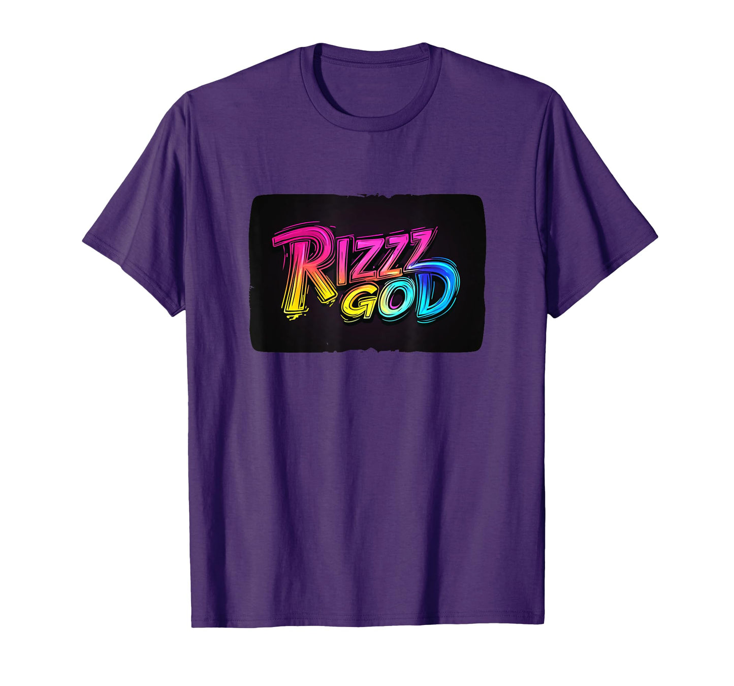 Fun Rizz God Speech in Vibrant Style T-Shirt