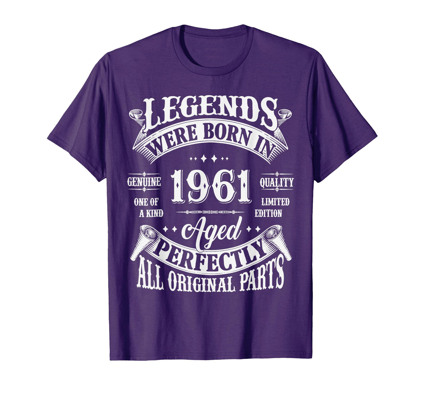 64th Birthday Tee 64 Years Old Vintage Legends Born In 1961 T-Shirt