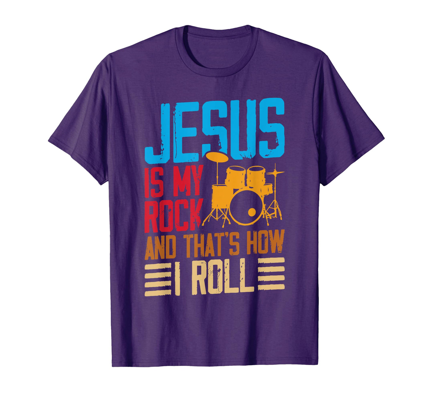 Jesus Is My Rock And That Is How I Roll Christian T-Shirt