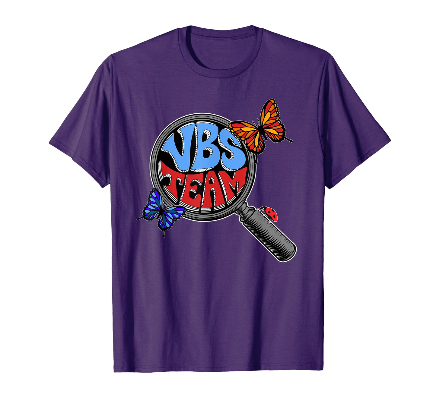 VBS 2025 Vacation Bible School VBS Team Hand Lens T-Shirt