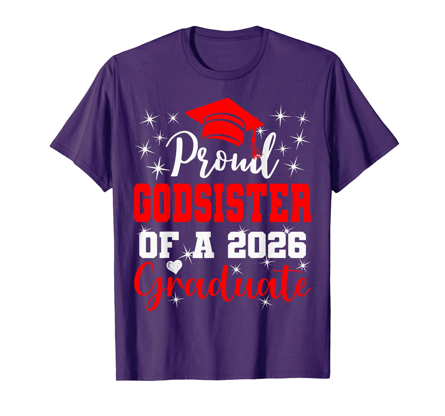 Super Proud Godsister of 2026 Graduate Graduation Family T-Shirt