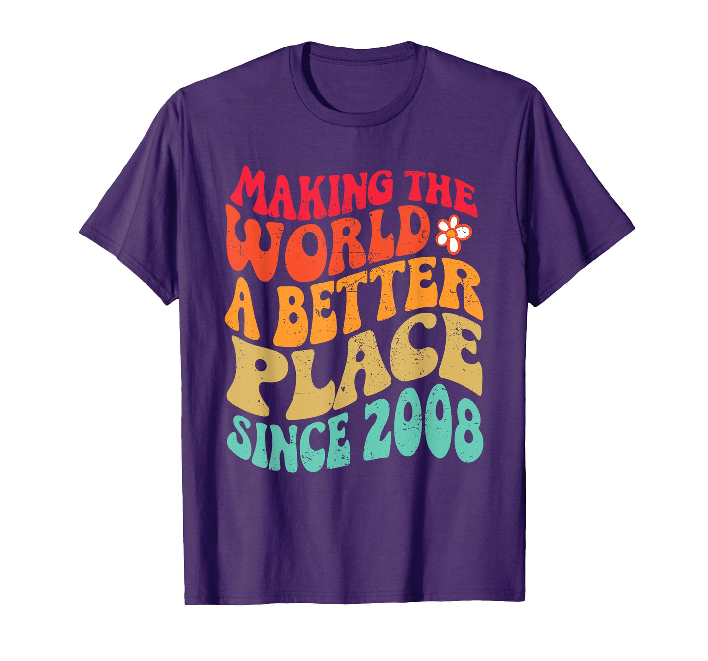 2008 Birthday - Making The World A Better Place Since 2008 T-Shirt