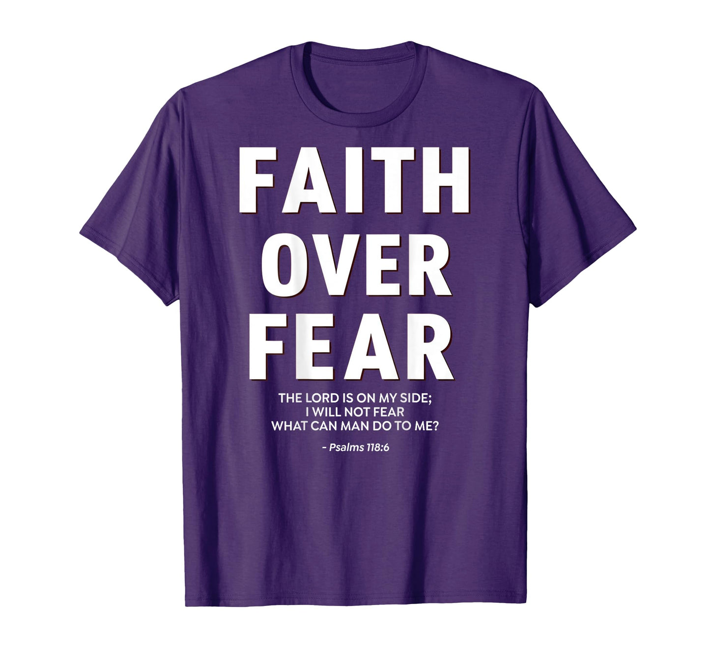 Women Faith Over Fear Cute Jesus Christian Dad Men Girl Teen T-Shirt