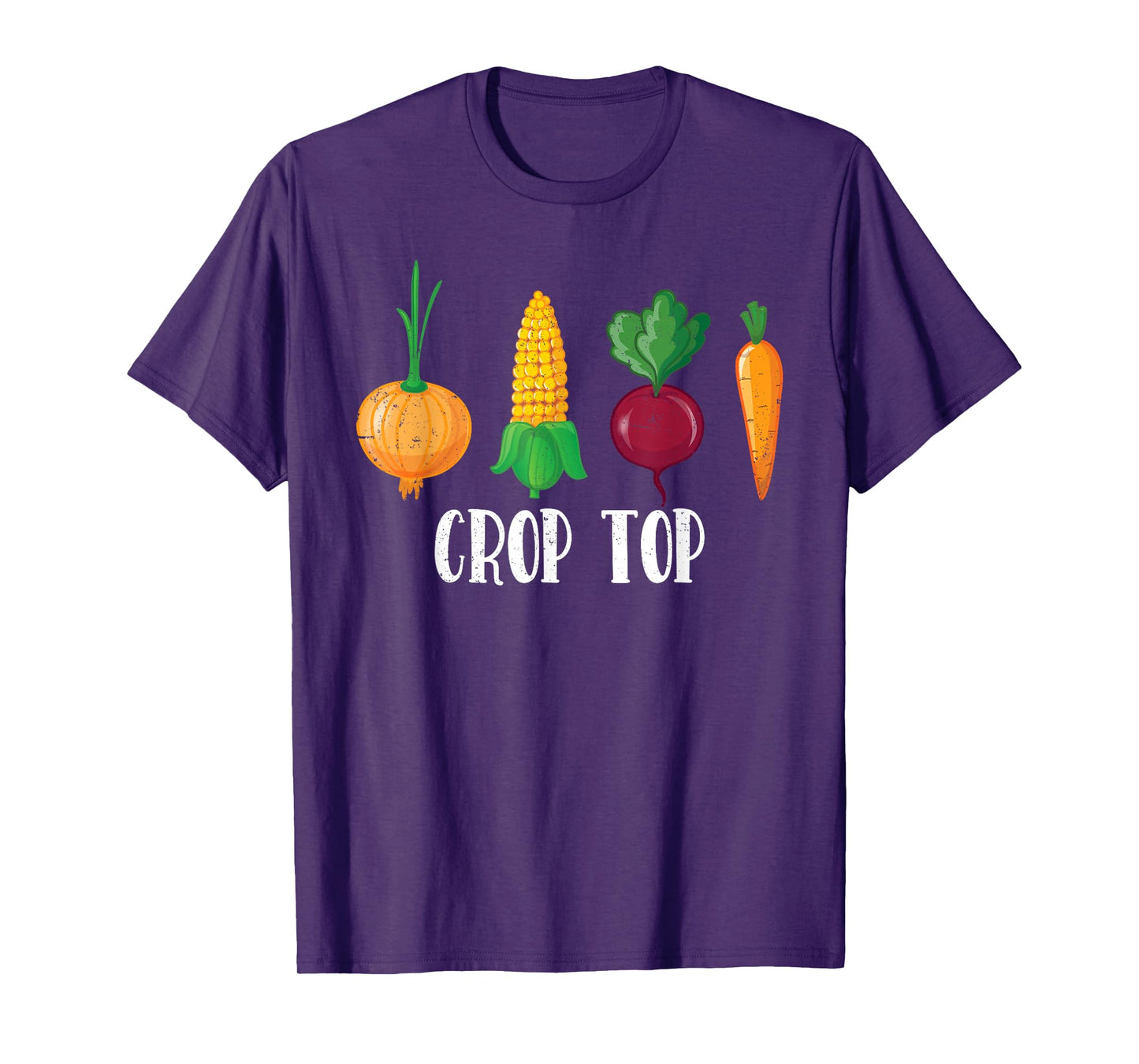 Crop Top Funny Farming Root Vegetable Gardening Farmer T-Shirt